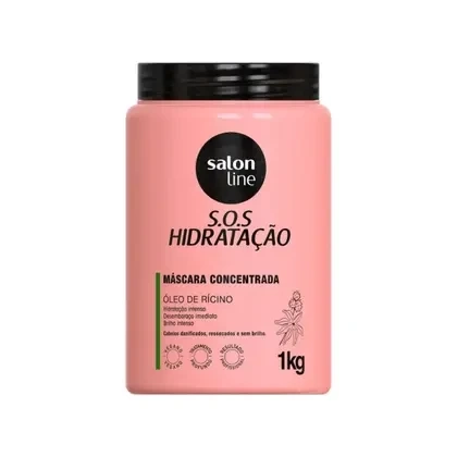 Máscara S.O.S Hidratação Óleo de Rícino Salon Line 1kg