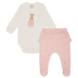 Conjunto Body Manga Longa Bordado e Mijão Babadinho Suedine Feminino - Ratinhas