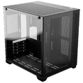 Gabinete Gamer Forcefield Black Vulcan - Frontal e Lateral Em Vidro - Pcyes - Gffbvp