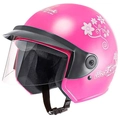 Capacete Moto Rosa Three Girls 58