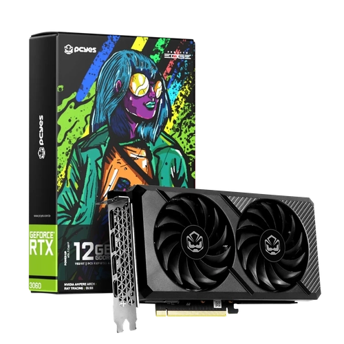 Placa de Vídeo 12GB RTX 3060 GDDR6 192 Bits Pceys - Projeto Edge Pgs3060Pe2F