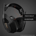 Headset Astro, Gaming A50 + Base Station Gen 4 com Áudio Dolby/Dolby Atmos, Preto/Dourado, Sem Fio - 939-001681