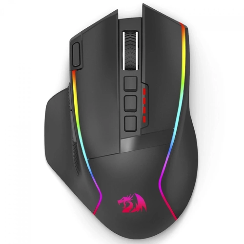 Mouse Gamer Redragon Swain Wireless Black 9 Botões Programáveis - M915rgb-wl
