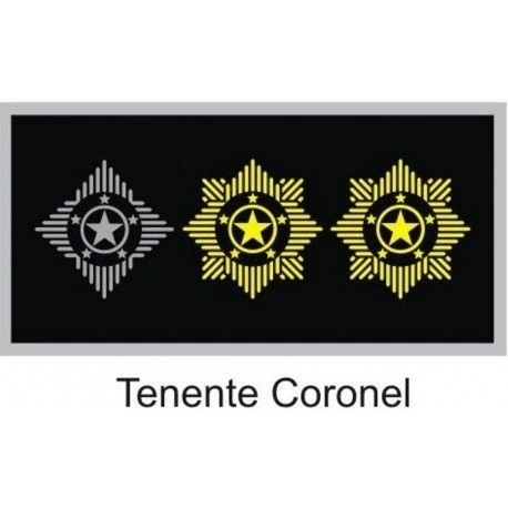 Divisa de Gola Tenente Coronel (Emborrachado) PM