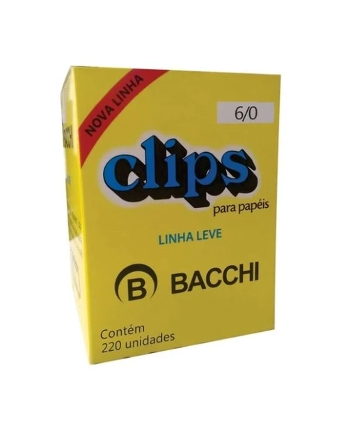 CLIPS N.6/0 GALVANIZADO CX 220 LINHA LEVE BACCHI