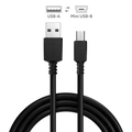 Cabo para Celular Camera Gps Carregamento Usb a 2.0 para Mini Usb b 2.0 - Preto - 2 Metros - Puanm2-2