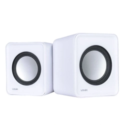 Caixa de Som 2.0 USB 5v 1w Branca Vinik Vs-01b