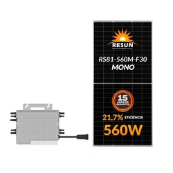 Gerador Solar Micro Deye 10,64 Kwp Mon. 220v Fibromadeira (11,25k/560w)