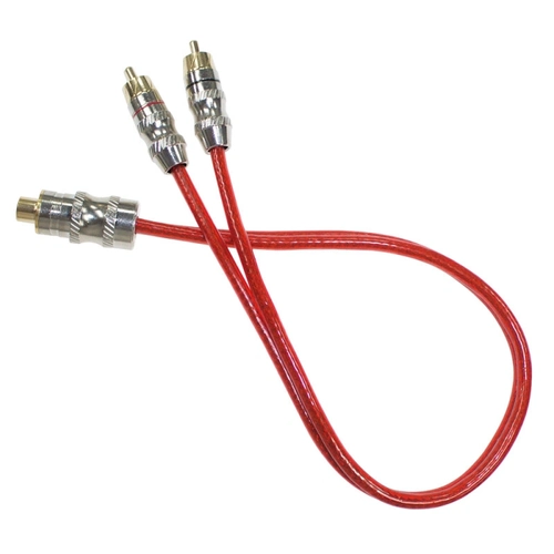 Cabo De Audio y Evus C-026 Premium 2 Rca Macho x 1 Rca Femea 40cm