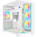 Gabinete Gamer Fortrek Clarity Full Glass Aquário Branco