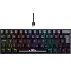 Teclado Gamer Mecânico Fortrek Gravity 65 Compact Switch Outemu Red Black- 82997