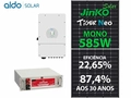 Gerador De Energia Solar Deye Hibrido Solo Romagnole Deye Gfh 8,19kwp Jinko Neo 585w Sun 8kw 2mppt 127/220v Ucb Litio 17