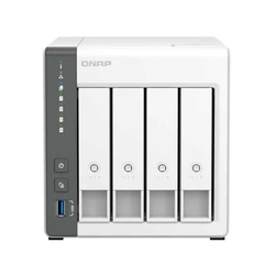 STORAGE NAS QNAP 4 BAIAS ARM CORTEX-A55 4 CORE, 2.0GHZ, 4GB, 1x GBE LAN TORRE - TS-433-4G-BR
