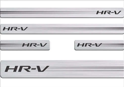 Soleira Protetora HR-V 15 16 17 4 Peças Adesivo Resinado