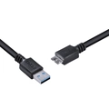 Cabo para Hd Externo Usb a 3.0 Macho para Micro Usb b 3.0 (10 Pinos) Macho 28awg Puro Cobre 5 Metros - Puamcm3-5
