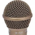 Microfone de Mão Dinâmico Leson Champanhe - Ls58