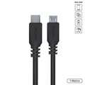 Cabo Usb Tipo-c para Micro Usb 2.0 - Preto - 1 Metro - Pucmp-1