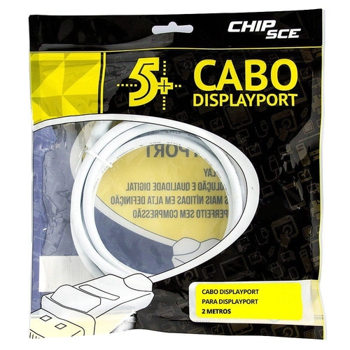 Cabo Displayport Macho 2 Metros Chip SCE - 018-7493