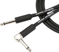 Cabo de Guitarra Angel 0,30mm Conector P10/p10 90º 20ft 6,10 Metros Preto