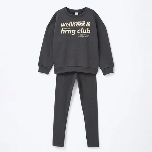 Conjunto Moletom Wellness Chumbo Hering - Feminino