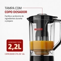 LIQUIDIFICADOR MONDIAL L99 3 VELOCIDADE TURBO 220W