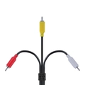 Cabo de Vídeo Composto 3 RCA x 3 RCA 28awg Pcyes 2 Metros - P3r-2