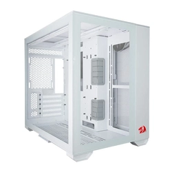 Gabinete Lian Li 011 Dynamic Branco Redragon Edition O11DMINI-RD-W