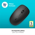 Mouse Sem Fio Rapoo Bluetooth  Preto - Ra011