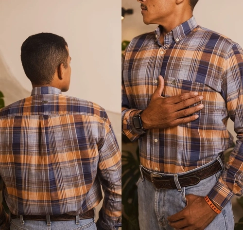 Camisa Masculina Xadrez Manga Longa Tamanhos M, G, GG, EXG