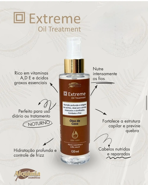 Óleo de Coco Extreme Oil Treatment Alquimia 120ml