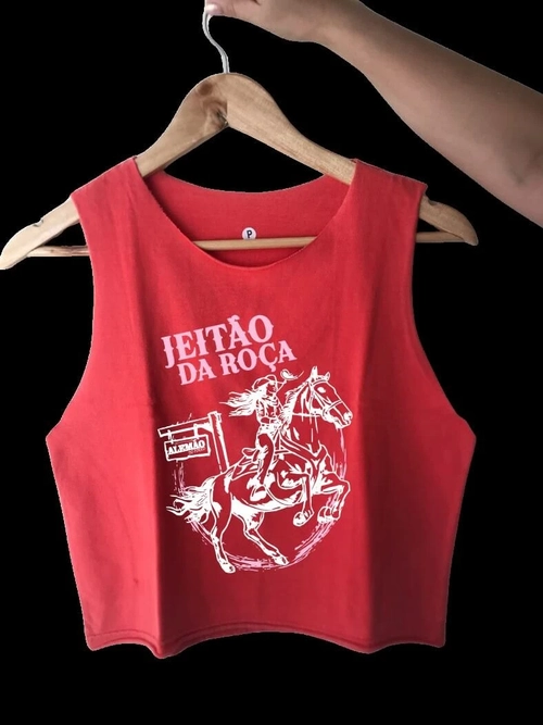 Cropped Stone Regata Jeitão da Roça