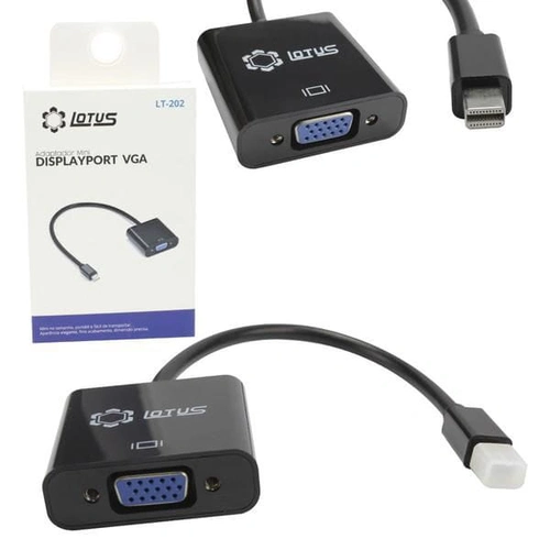 Adaptador Lotus Mini Displayport X VGA Fêmea LT-202 - CB0335B