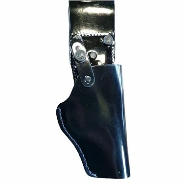 Coldre Alongado Couro Preto