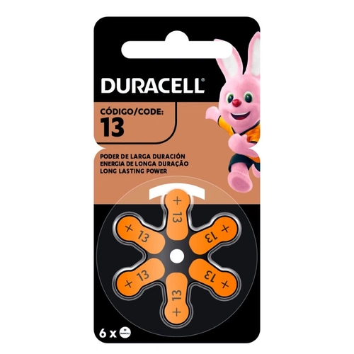 Pilha Auditiva 13 (cartela Com 6 Unidades) Duracell
