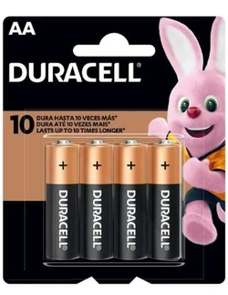 Pilha AA Duracell c/4 unidades. Alcalina