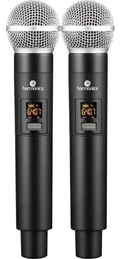MICROFONE SEM FIO DUPLO HARMONICS HSF200 – UHF / DISPLAY DIGITAL / AUTO SCAN