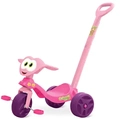 Triciclo Zootico Passeio e Pedal, Bandeirante, Rosa
