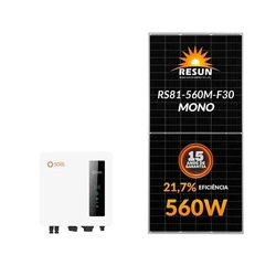 Gerador Solar Solis 8,40 Kwp Mon. 220v Fibromadeira (5k/560w)