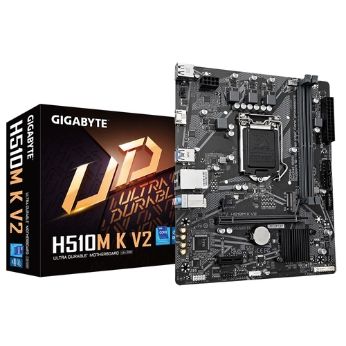 Placa Mãe Gigabyte H510M K V2, Chipset H510, Rev. 2, Intel, Socket LGA 1200, mATX, DDR4