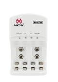 Carregador de Pilhas Mox CP50 sem pilhas.