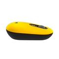 Mouse Logitech Pop Amarelo e Preto Sem Fio 910-006549