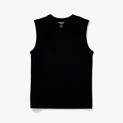 Camiseta Regata Básica Hering Masculina - Preto