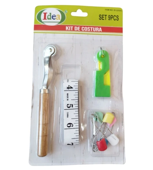 Kit de costura 9 peças - cores sortidas