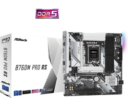 Placa Mãe Asrock Lga1700 B760m Pro Rs 4xddr5 4800mhz 2xusb 2.0 3xusb 3.2 Hdmi/dp 1xps/2 2.5gigabit