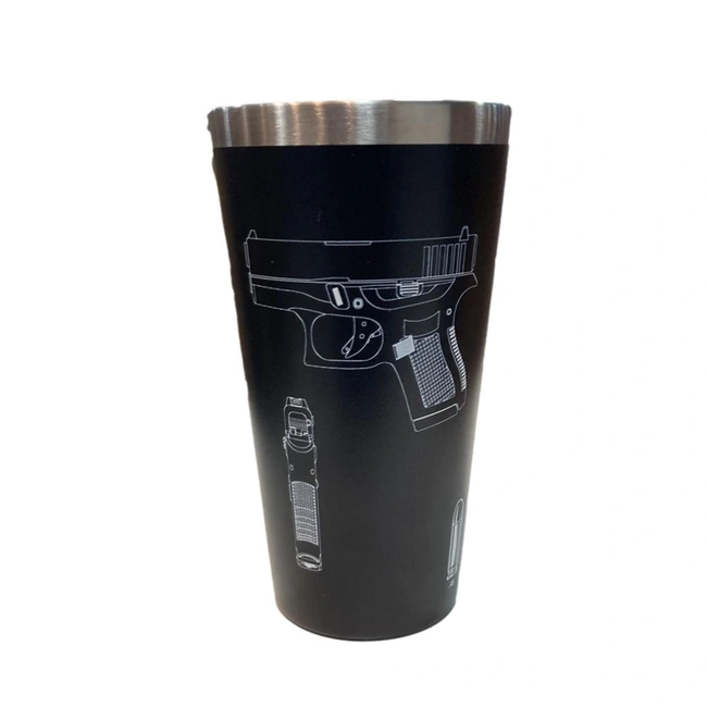 Copo Sleeck 473ml Glock Desmontada - Preto (Glück)