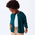 Cardigan em Tricot Ponto Diferenciado Verde Hering - Feminino