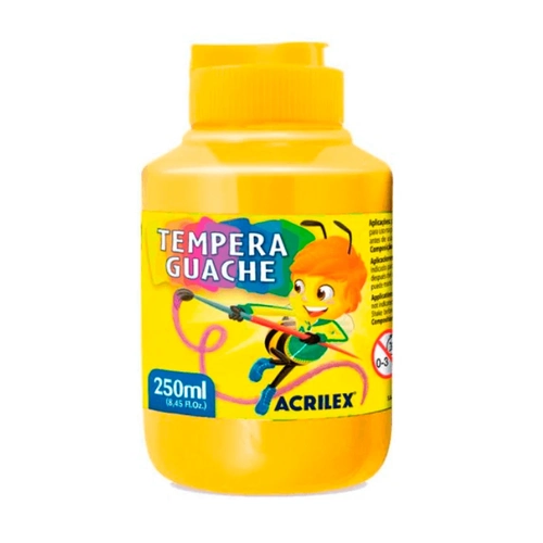Tinta Guache 505 Amarelo Ouro 250ml Acrilex