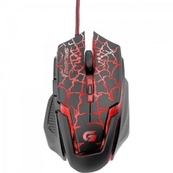 Mouse Gamer Usb 3200dpi Spider 2 Om-705 Preto/vermelho Fortrek