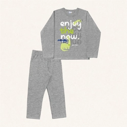 Conjunto Moletom Estampado Enjoy The Now Fakini - Masculino