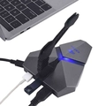 Mouse Bungee C3tech C/ Led Usb 2.0 Hub Leit Microsd Mb-200si